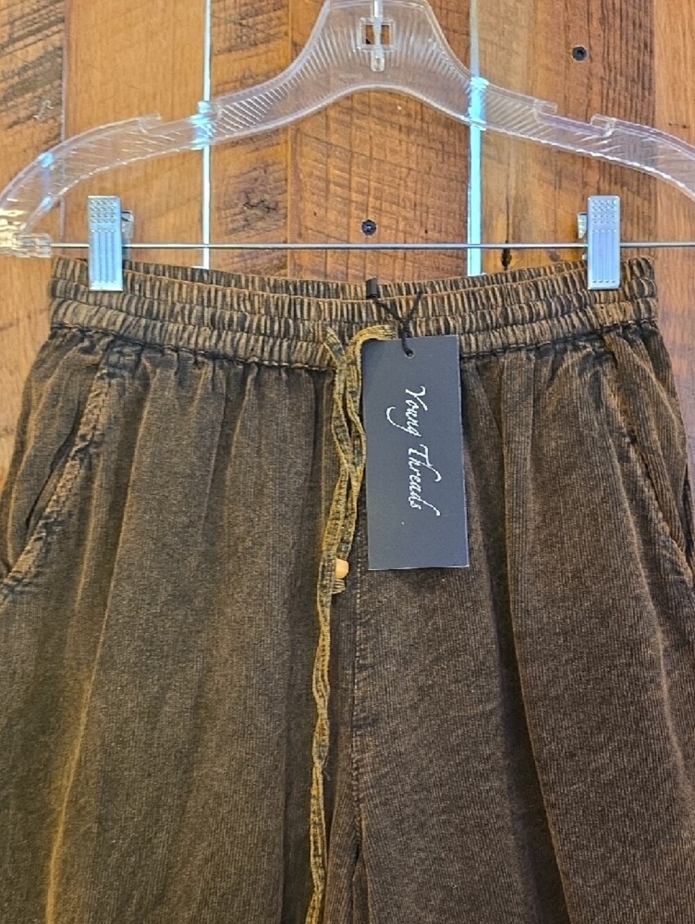 206p Young Threads Tiered Pants with Drawstring Waist - Picture 2 of 8